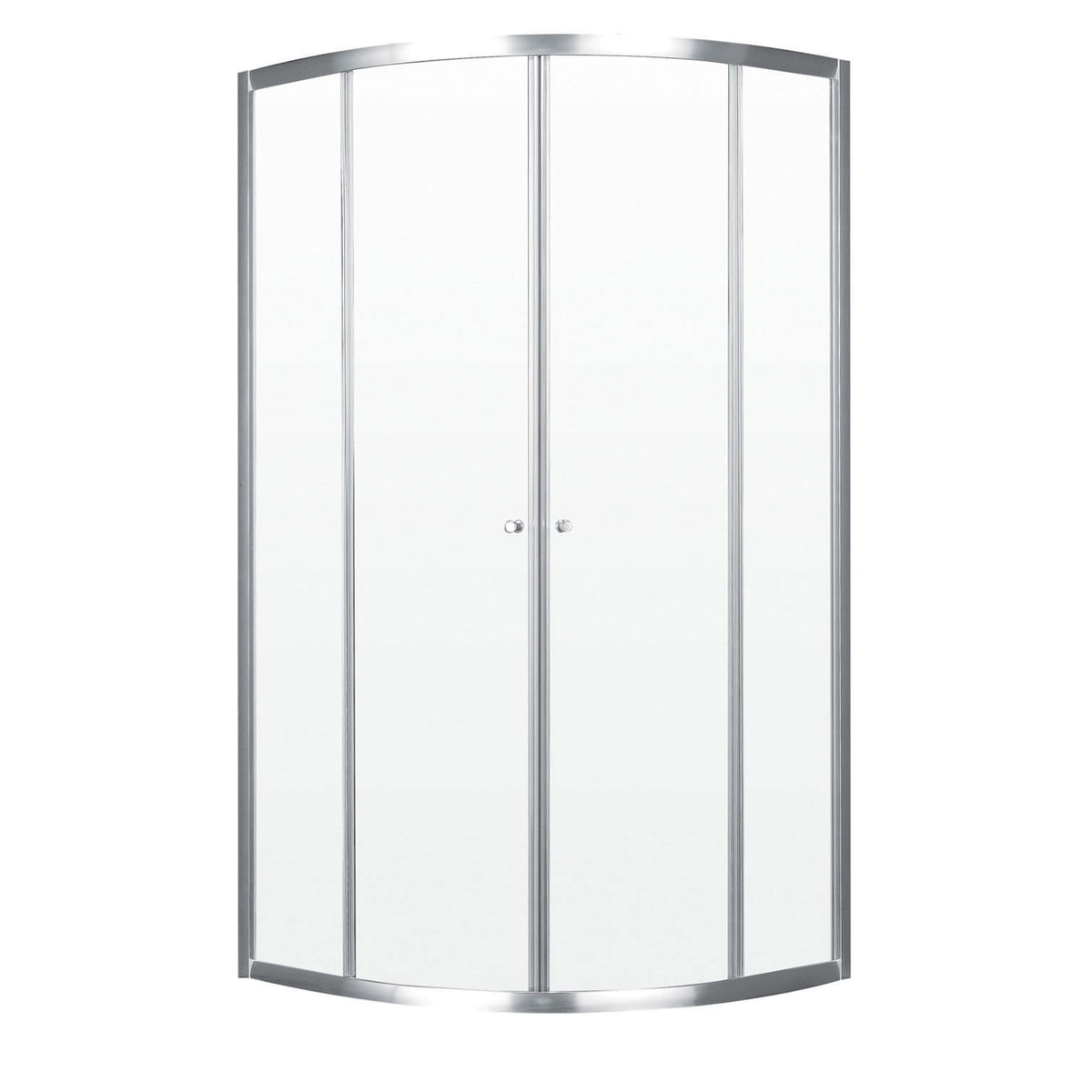 Neptune Barolo Neo-round In 4 Mm For Corner Installation With Clear Glass In 36 x 36 x 36-Inch Sliding Shower Door