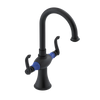Rubinet Single Hole Dual Handle Lav. Set. (less drain) Matt Black
