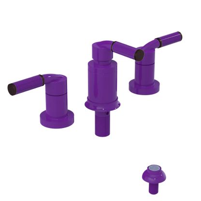 Rubinet Bidet Fitting with Spray, Diverter, and Vacum Breaker (Less Drain) Purple Haze