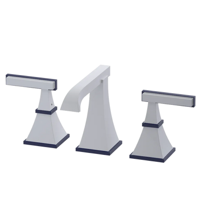 Rubinet Widespread Lav. Set. (less drain) White