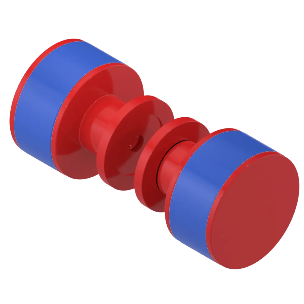 Rubinet Shower Door Knob (set) Red
