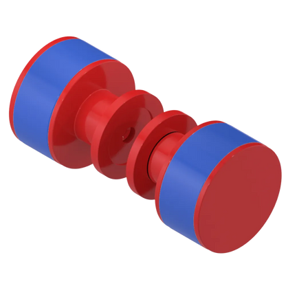 Rubinet Shower Door Knob (set) Red