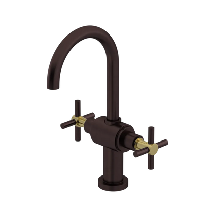 Rubinet Single Hole Dual Handle Lav. Set with LaSalle Spout (less drain) Oil Rubbed Bronze