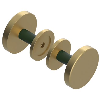 Rubinet Shower Door Knob (set) Satin Brass