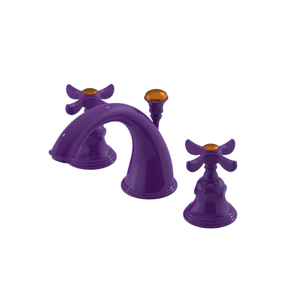 Rubinet Widespread Lav. Set. (less drain) Purple Haze