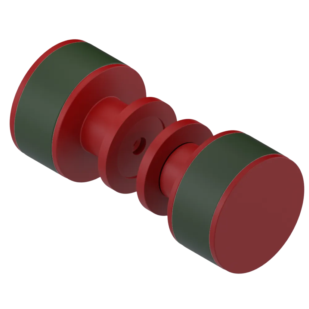 Rubinet Shower Door Knob (set) Maroon