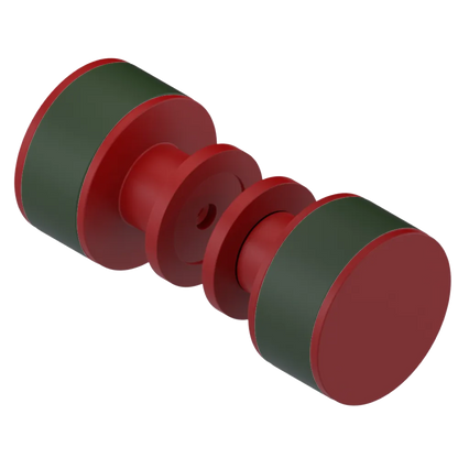 Rubinet Shower Door Knob (set) Maroon