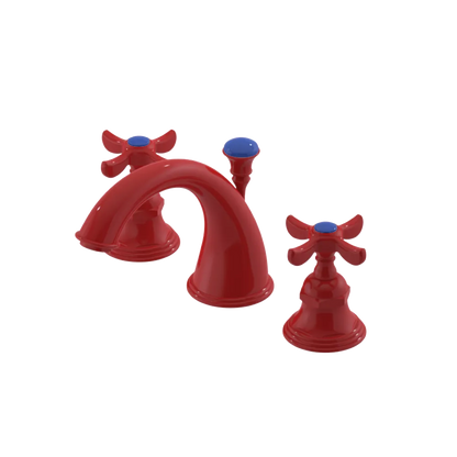 Rubinet Widespread Lav. Set. (less drain) Red