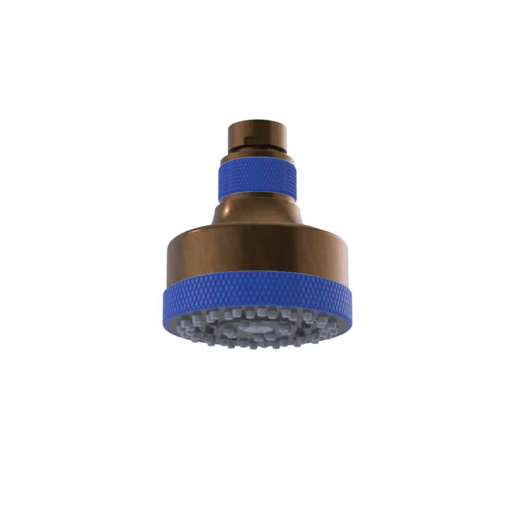 Rubinet 3 FUNCTION SHOWER HEAD Tuscan Brass