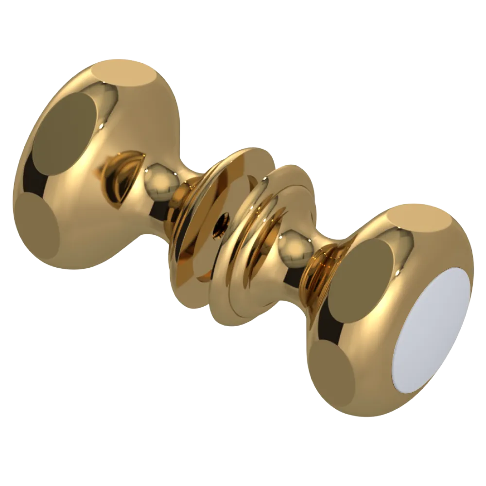 Rubinet Shower Door Knob (set) Gold