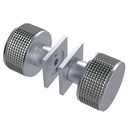 Rubinet Shower Door Knob (set) Satin Chrome