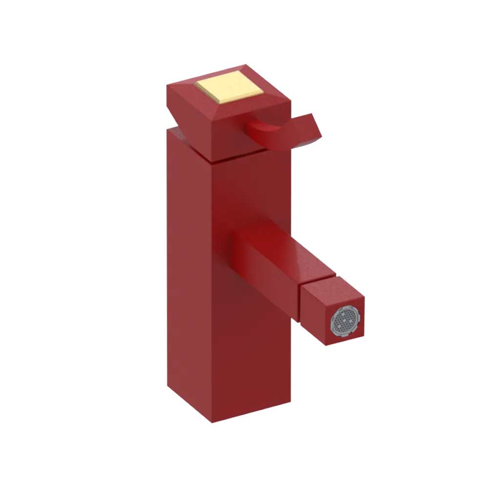 Rubinet Single Control Bidet Fitting (less drain) Maroon