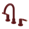 Rubinet Widespread Lav set (less drain) Maroon