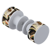 Rubinet Shower Door Knob (set) Matt White
