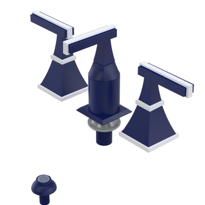 Rubinet Bidet Fitting with Spray, Diverter, and Vacum Breaker (Less Drain) Midnight Blue