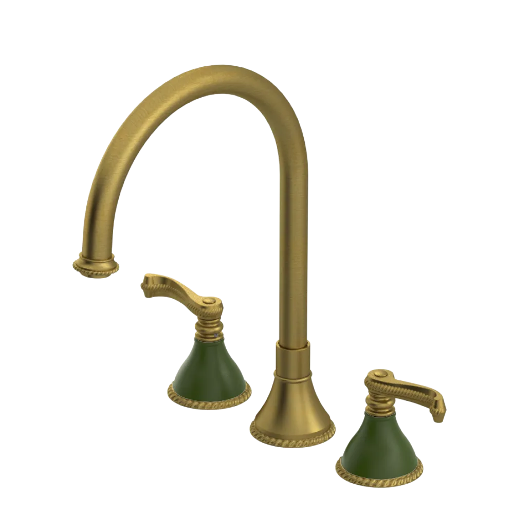 Rubinet Widespread Kitchen Set Antique Brass Matt