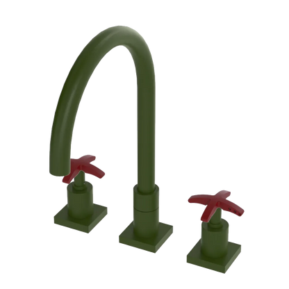 Rubinet Widespread Kitchen Set Green Envy
