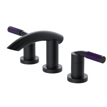 Rubinet Widespread Lav. Set. (less drain) Matt Black