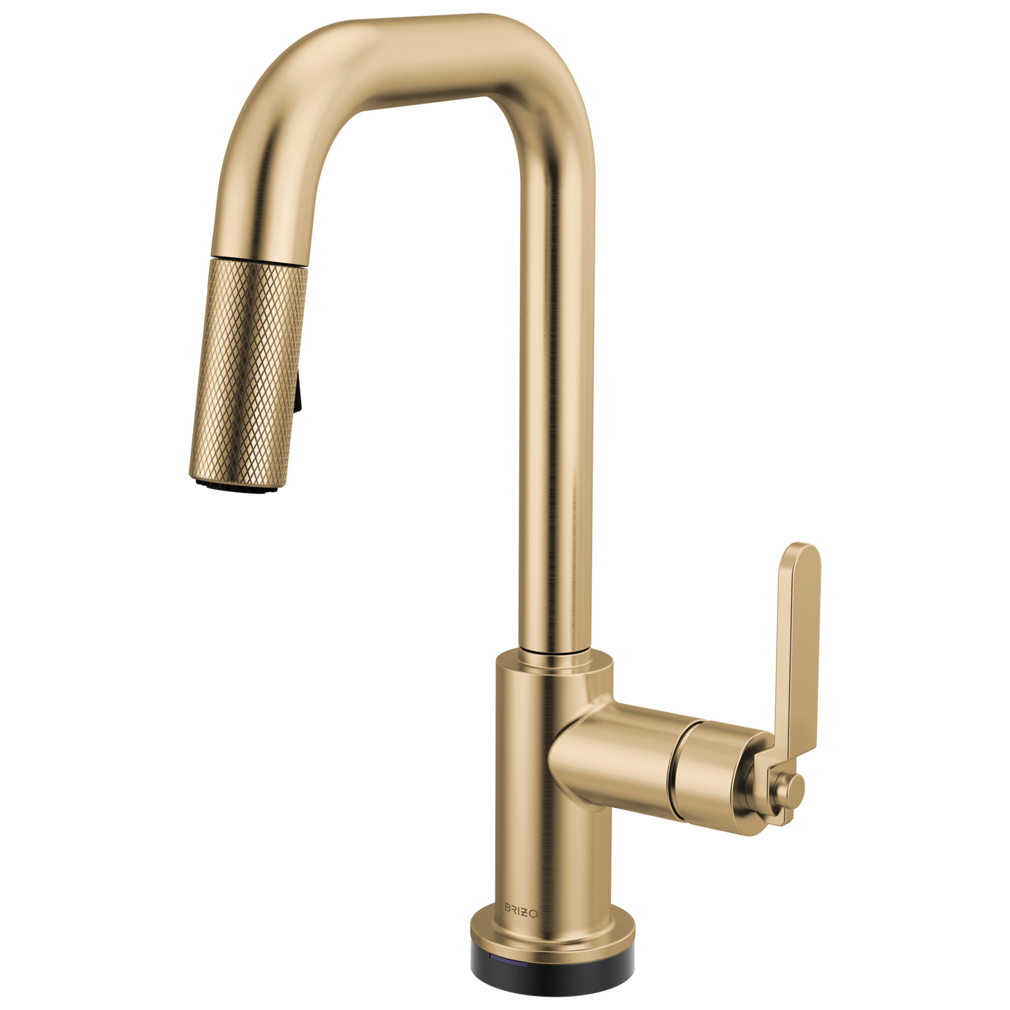 Brizo Smarttouch Pull Down Prep Faucet With Square Spout Industrial Handle