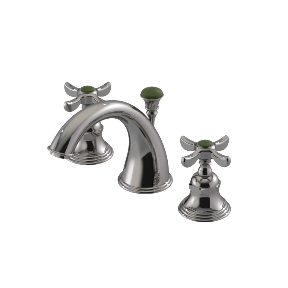 Rubinet Widespread Lav. Set. (less drain) Polished Nickel
