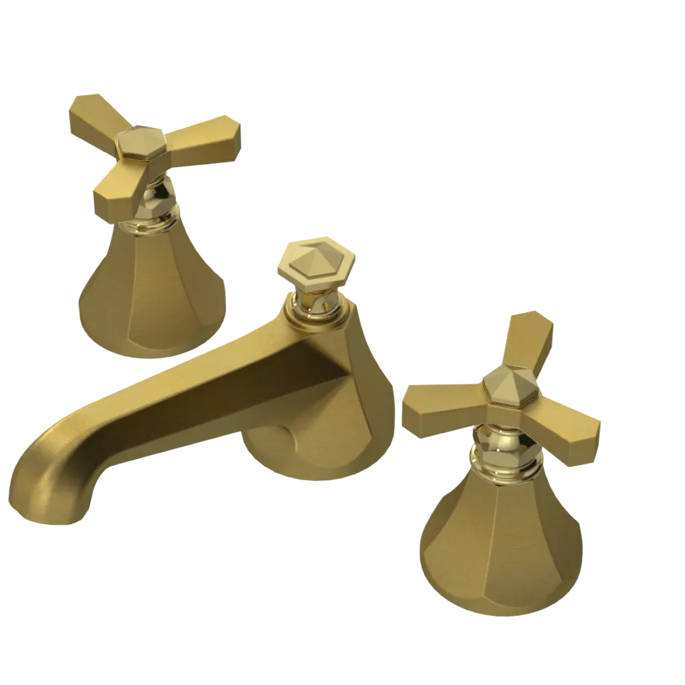 Rubinet Widespread Lav. Set. (less drain) Antique Brass Matt