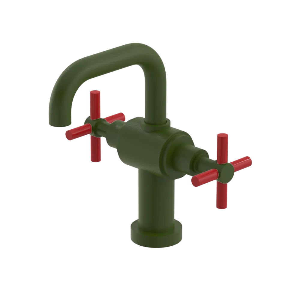 Rubinet Single Hole Dual Handle Lav. Set. (less drain) Green Envy