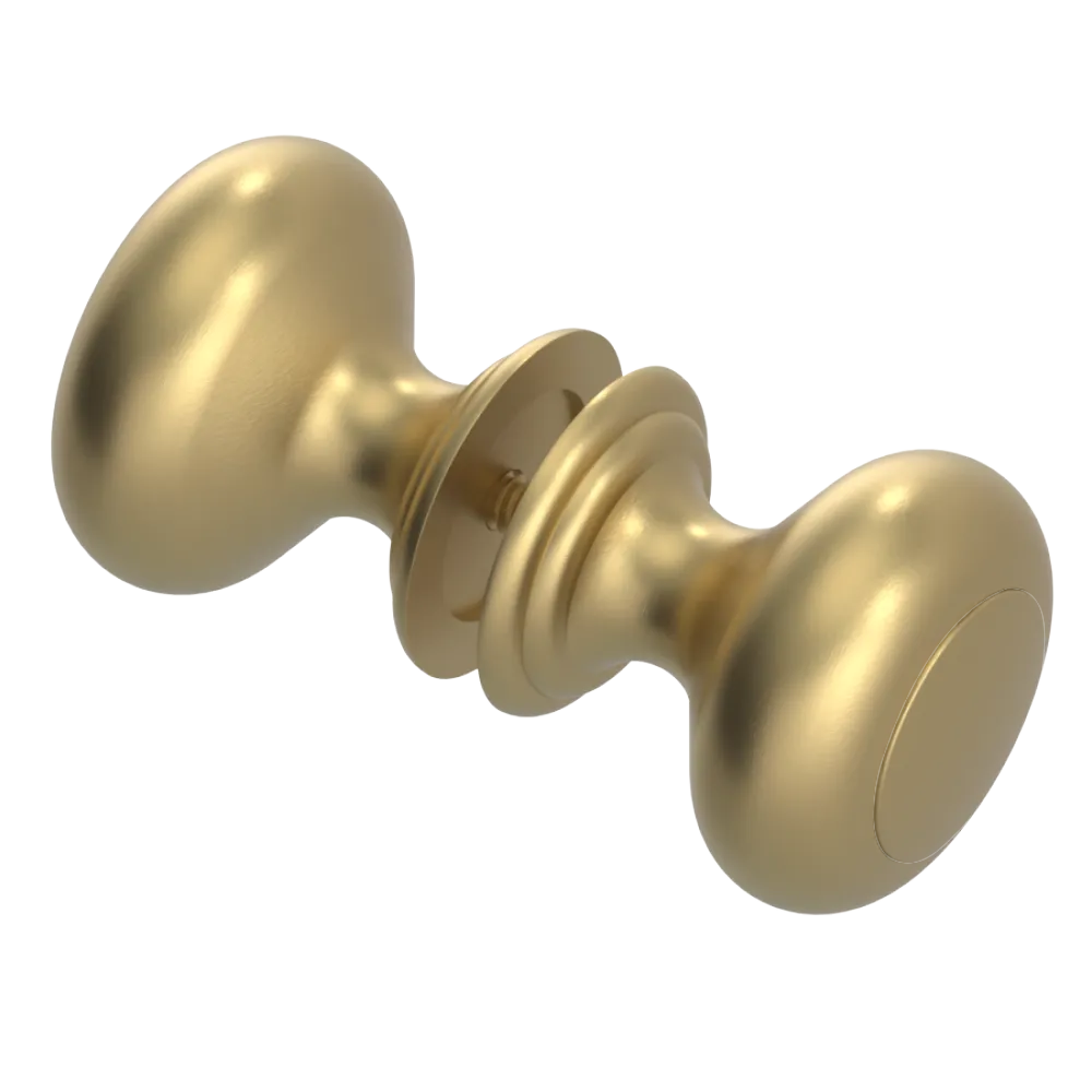 Rubinet Shower Door Knob (set) Satin Brass