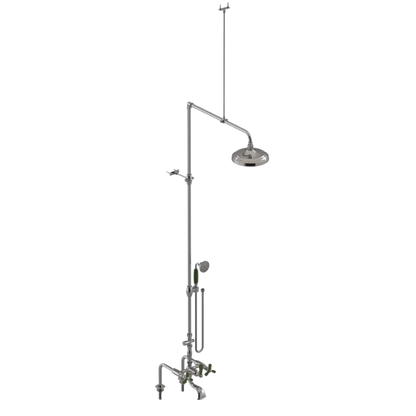 Rubinet Deck Mount Tub & Shower with Hand Held Shower Polished Nickel