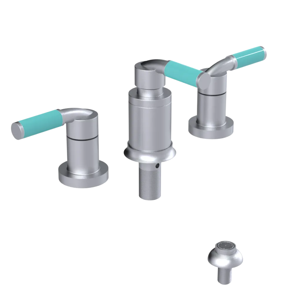 Rubinet Bidet Fitting with Spray, Diverter, and Vacuum Breaker (less drain) Satin Chrome