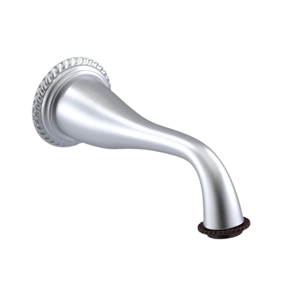 Rubinet Tub Filler Spout Wall Mount Satin Chrome