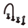 Rubinet Widespread Kitchen Set with Hand Spray Oil Rubbed Bronze