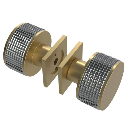 Rubinet Shower Door Knob (set) Satin Brass