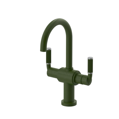 Rubinet Single Hole Dual Handle Lav. Set. (less drain) Green Envy