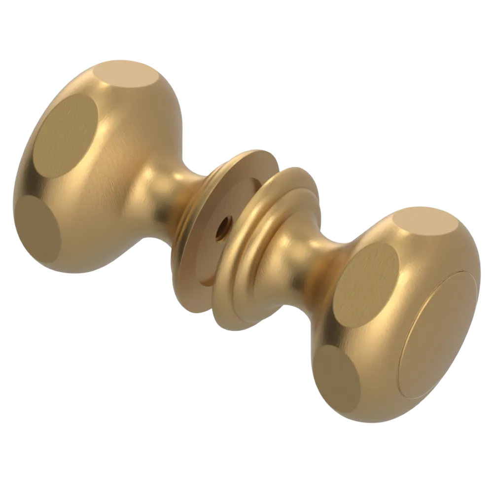 Rubinet Shower Door Knob (set) Satin Gold