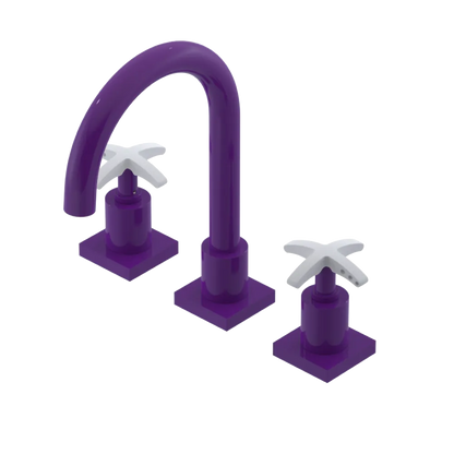 Rubinet Widespread Lav. Set. (less drain) Purple Haze