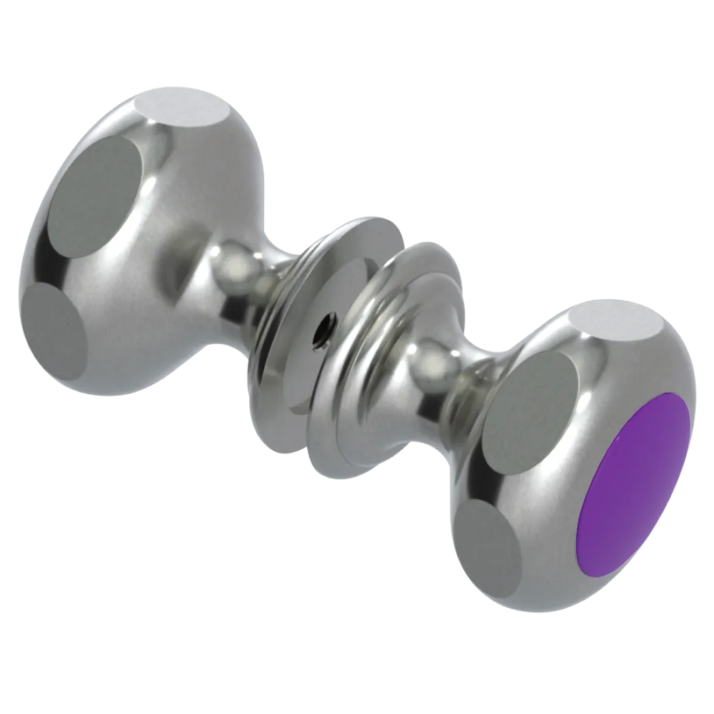 Rubinet Shower Door Knob (set) Satin Nickel