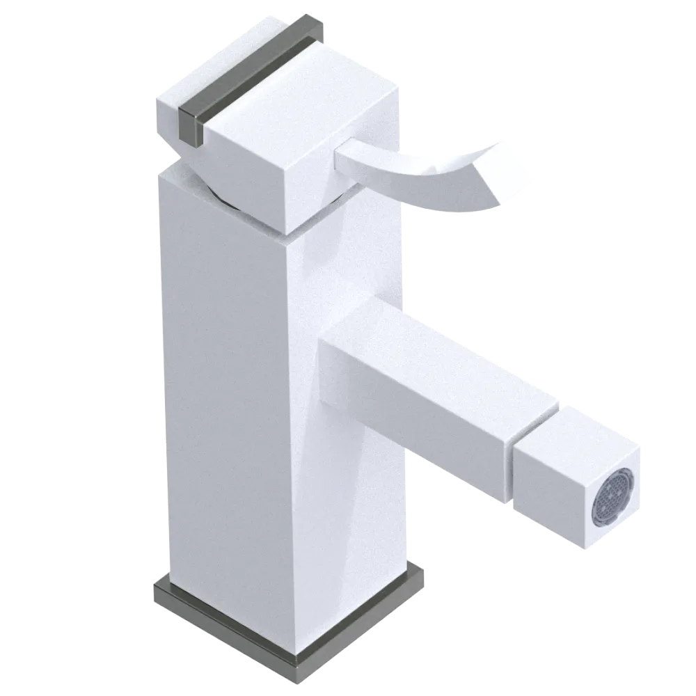 Rubinet Single Control Bidet Fitting (less drain) White