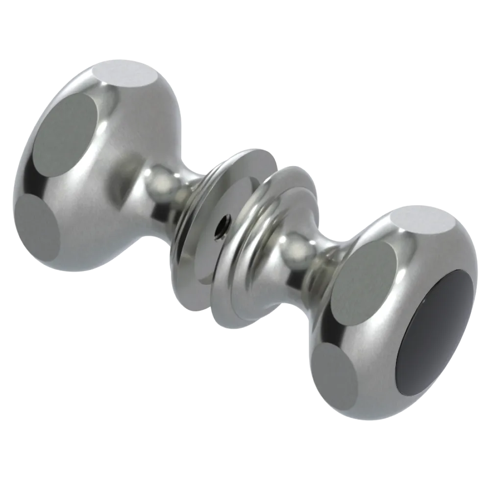 Rubinet Shower Door Knob (set) Satin Nickel