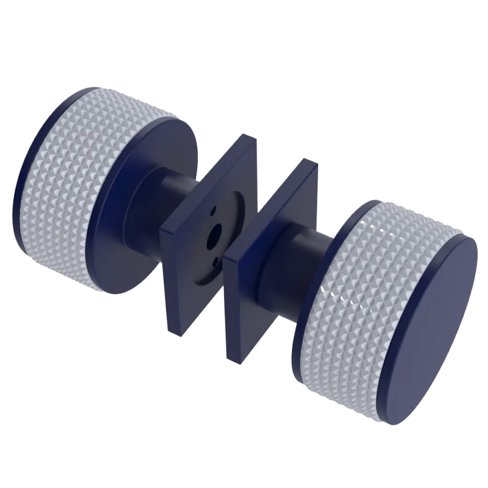 Rubinet Shower Door Knob (set) Midnight Blue