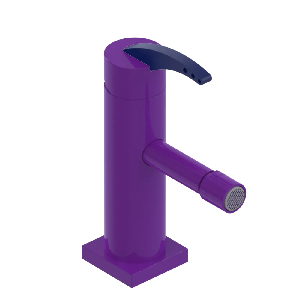 Rubinet Single Control Bidet Fitting (less drain) Purple Haze