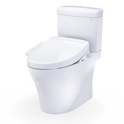 Toto Aquia® IV Cube Washlet®+ S2 Two-Piece Toilet - 1.28 Gpf/0.9 Gpf