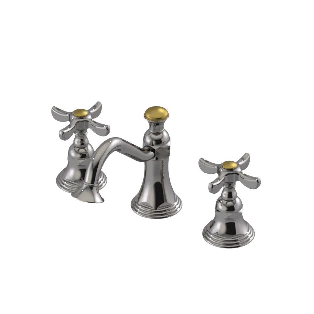 Rubinet Widespread Lav. Set. (less drain) Polished Nickel