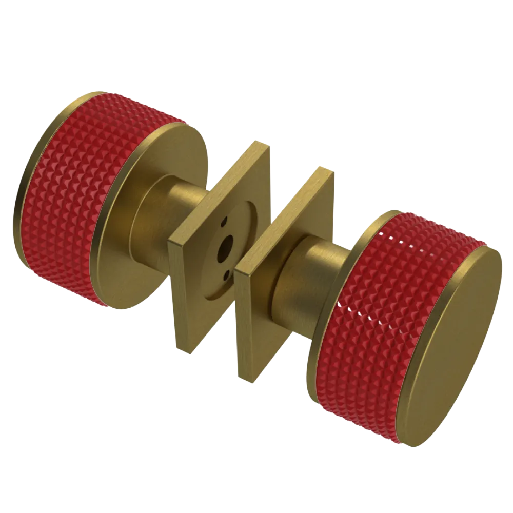 Rubinet Shower Door Knob (set) Antique Brass Matt