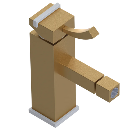 Rubinet Single Control Bidet Fitting (less drain) Satin Gold
