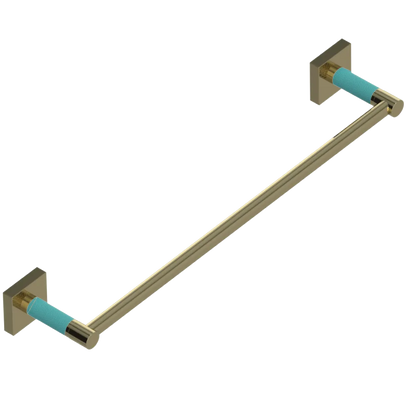 Rubinet 18" TOWEL BAR Natural Brass