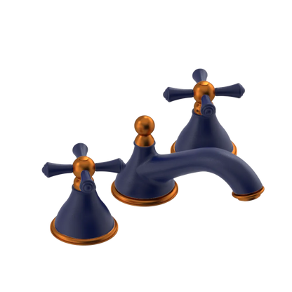 Rubinet Widespread Lav. Set. (less drain) Midnight Blue