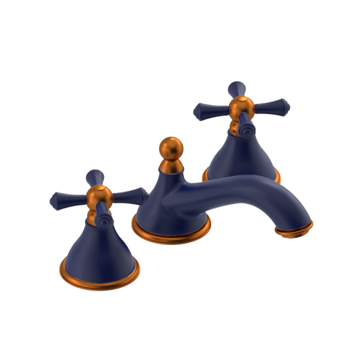 Rubinet Widespread Lav. Set. (less drain) Midnight Blue