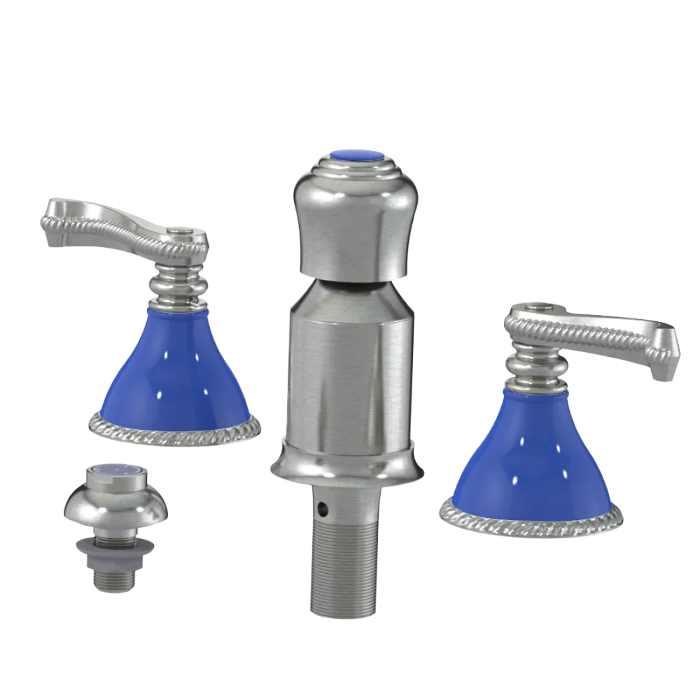 Rubinet Bidet Fitting with Spray, Diverter, and Vacum Breaker (Less Drain) Satin Nickel