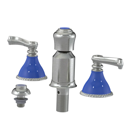 Rubinet Bidet Fitting with Spray, Diverter, and Vacum Breaker (Less Drain) Satin Nickel