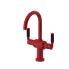 Rubinet Single Hole Dual Handle Lav. Set. (less drain) Red